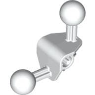 Large Figure Skeletal, Limb, Angular 90°, 4 x 4 x 2 with 2 Ball Joints, and Axle Hole