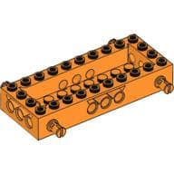 Vehicle Base 4 x 10 x 1 1/3 with 8 x 2 Recessed Center [4 Pins / Technic Holes]