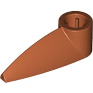 Technic Tooth 1 x 3 with Axle Hole [Rounded Underside]