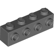 Brick Special 1 x 4 with 4 Studs on One Side