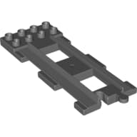 Duplo Train Track End with 2 x 4 Plate on One End