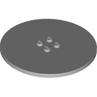Plate Special Round 8 x 8 with 2 x 2 Center Studs with Groove