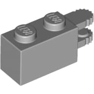 Hinge Brick 1 x 2 Locking with 2 Fingers Horizontal End, 9 Teeth