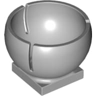 Cylinder Hemisphere 2 x 2 Ball Turret Socket Base