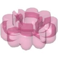 Clikits Icon, Flower 2 x 2 Large, 10 Petals with Hole