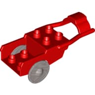 Duplo Horse Drawn Cart, Pearl Light Gray Wheels