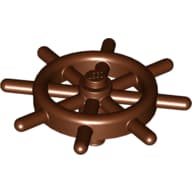 Boat / Ship Wheel / Helm with Slotted Pin