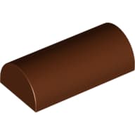 Brick Curved 2 x 4 Double, No Studs, without Groove