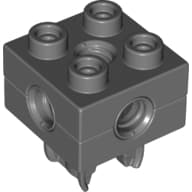 Duplo Toolo Brick 2 x 2 with Holes and Clip on Bottom