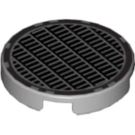 Tile Round 2 x 2 with Fine Mesh Grill Print