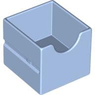Duplo Drawer 2 x 2 with Semicircle Cutout