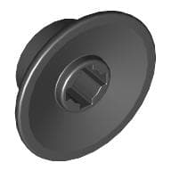 Train Wheel Small, hole notched for wheels holder pin