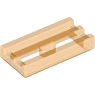 Tile Special 1 x 2 Grille with Bottom Groove