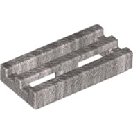 Tile Special 1 x 2 Grille with Bottom Groove