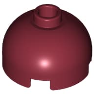 Brick Round 2 x 2 Dome Top, Blocked Open Stud, Bottom Axle Holder