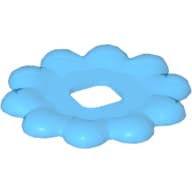 Clikits Icon Accent, Flower 3 5/8 x 3 5/8, 10 Petals with Raised Border