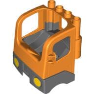 Duplo Truck Semi-Tractor Cab with Dark Bluish Gray Base