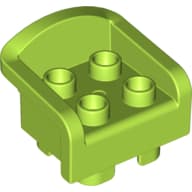 Duplo Chair with 4 Studs, Curved Back and Feet