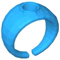 Clikits Ring, Wide Band with Hole in Top