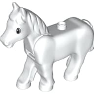 Duplo Animal Horse with One Stud and Moveable Head, Eyes Print
