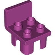 Duplo Chair with 4 Studs and Squared Back