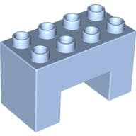 Duplo Brick 2 x 4 x 2 with 2 x 2 Square Arch