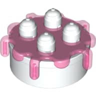 Duplo Food Cake with Trans Dark Pink Frosting