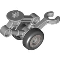 Duplo Airplane Landing Gear with Two Wheels and Clip