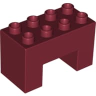 Duplo Brick 2 x 4 x 2 with 2 x 2 Square Arch