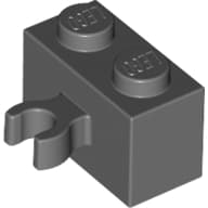 Brick Special 1 x 2 with Vertical Clip [Open O Clip]