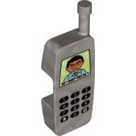 Duplo Telephone, Mobile with Keypad with Numbers and Display of Man Print