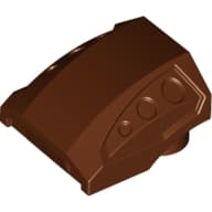 Slope Curved 2 x 2 No Studs - 3 Recessed Side Ports