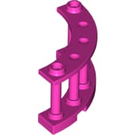 Fence Spindled 4 x 4 x 2 Quarter Round with 2 Studs