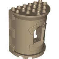 Duplo Building Wall, 4 x 6 x 6 Curved Turret (Castle)