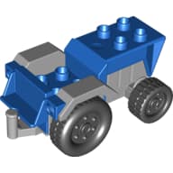 Duplo Tractor with Light Bluish Gray Engine and Fenders