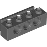 Technic Brick 1 x 4 with Bumper Holder