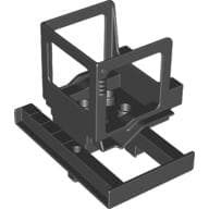 Duplo Forklift Cabin with Dark Red Mudguards and Forklift Rails (Sumsy)