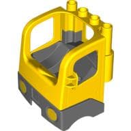 Duplo Truck Semi-Tractor Cab with Dark Bluish Gray Base