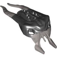 Large Figure Head, Barraki Mantax, Marbled Pearl Light Gray Pattern