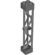 Support 2 x 2 x 10 Girder Triangular Vertical - Type 3 - Axle Hole, 3 Posts