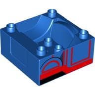 Duplo Train Cab / Tender Base With Red Door (Thomas & Friends Gordon) Print