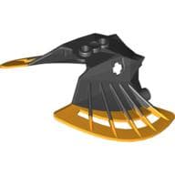 Large Figure Mask, Garai with Marbled Black Pattern