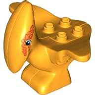 Duplo Dinosaur Pteranodon Adult with Green and Yellow Around Eyes Print