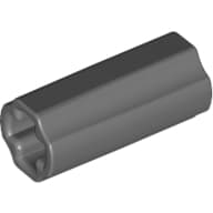 Technic Axle Connector Smooth [with x Hole + Orientation]