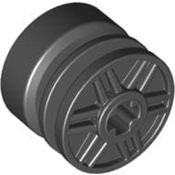 Wheel 18mm x 14mm with Axle Hole, Fake Bolts and Shallow Spokes