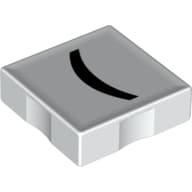 Duplo Tile 2 x 2 with '(' Print