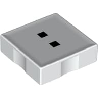 Duplo Tile 2 x 2 with ':' Print