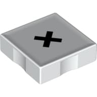 Duplo Tile 2 x 2 with Multiplication ( 'x' ) Print