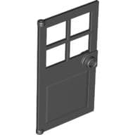Door 1 x 4 x 6 with 4 Panes and Stud Handle