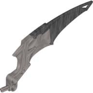 Large Figure Wing, Makuta Marbled Pearl Light Gray Pattern